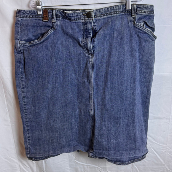 Lands' End Dresses & Skirts - Women's Lands' End Blue Denim Pencil Skirt 22W